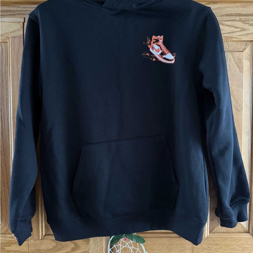 Kids Air Jordan Has Landed Black Fleece Hoodie NWT